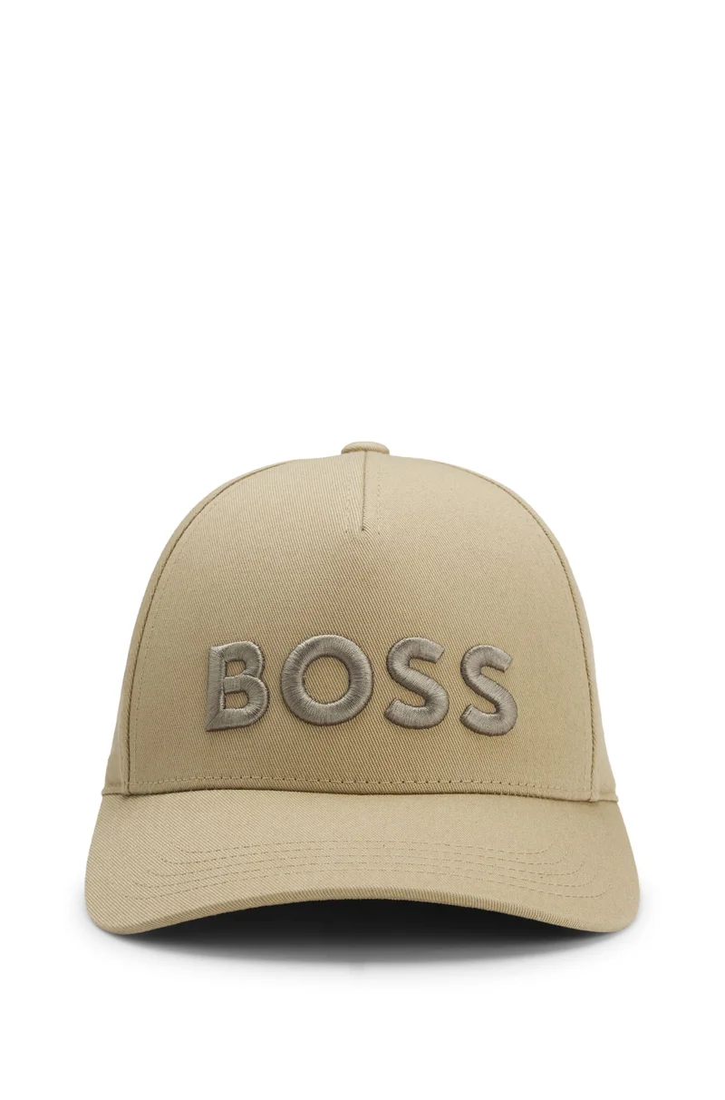 BOSS Cotton-twill cap with embroidered logo